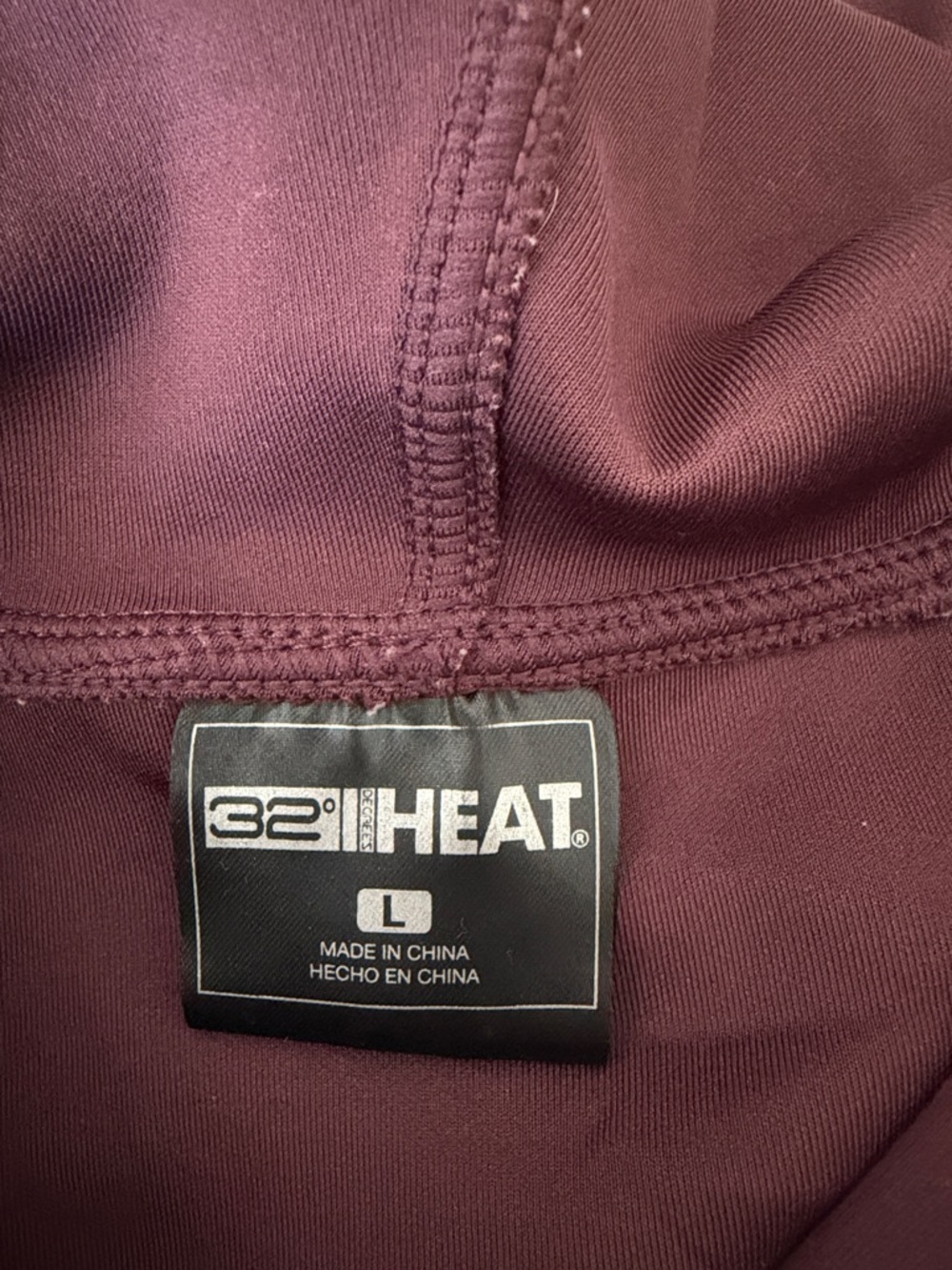 32 Degrees Plum Women's Hoodie Sweatshirt - Picture 2 of 2